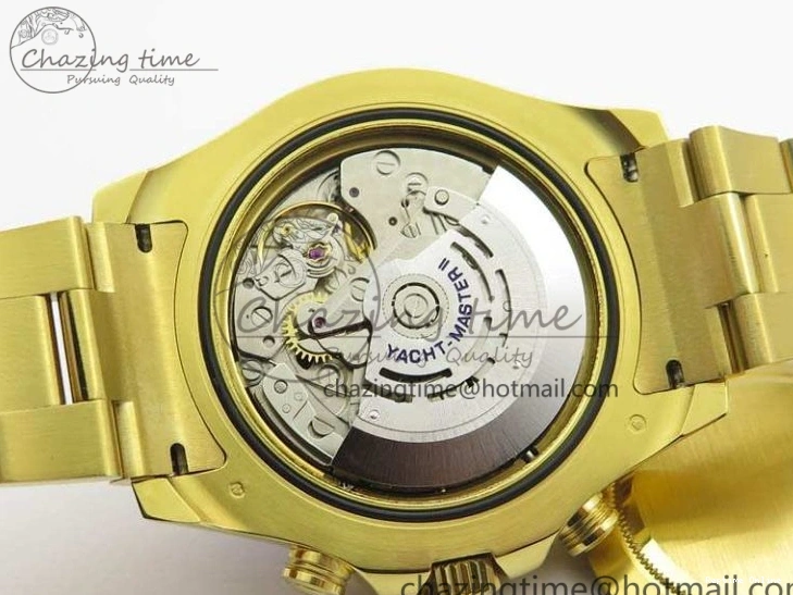 0228 YachtMaster II 116688 YG JF 1:1 Best Edition White Dial Blue Ceramic Bezel On YG Bracelet A Cozy 3577